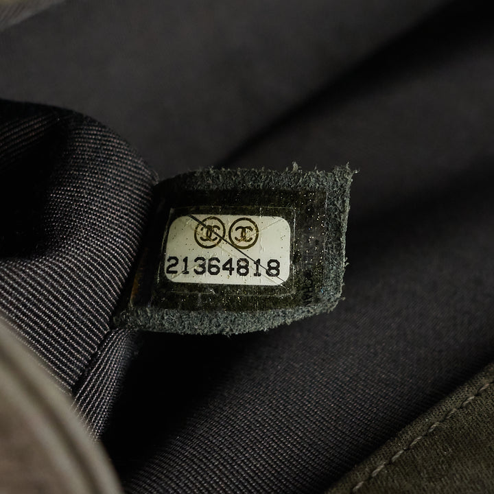 boy suede and tweed flap bag
