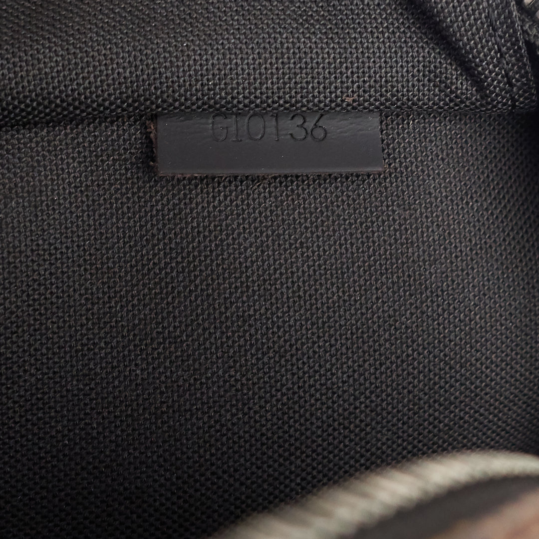 porte-documents voyage pm damier ebene canvas briefcase bag
