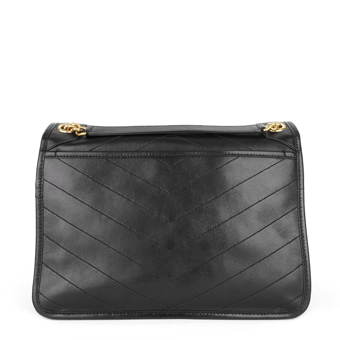 niki medium lambskin leather shoulder bag