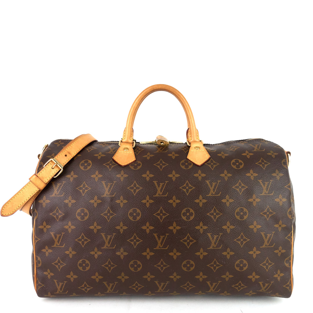 speedy bandoulière 40 monogram canvas bag