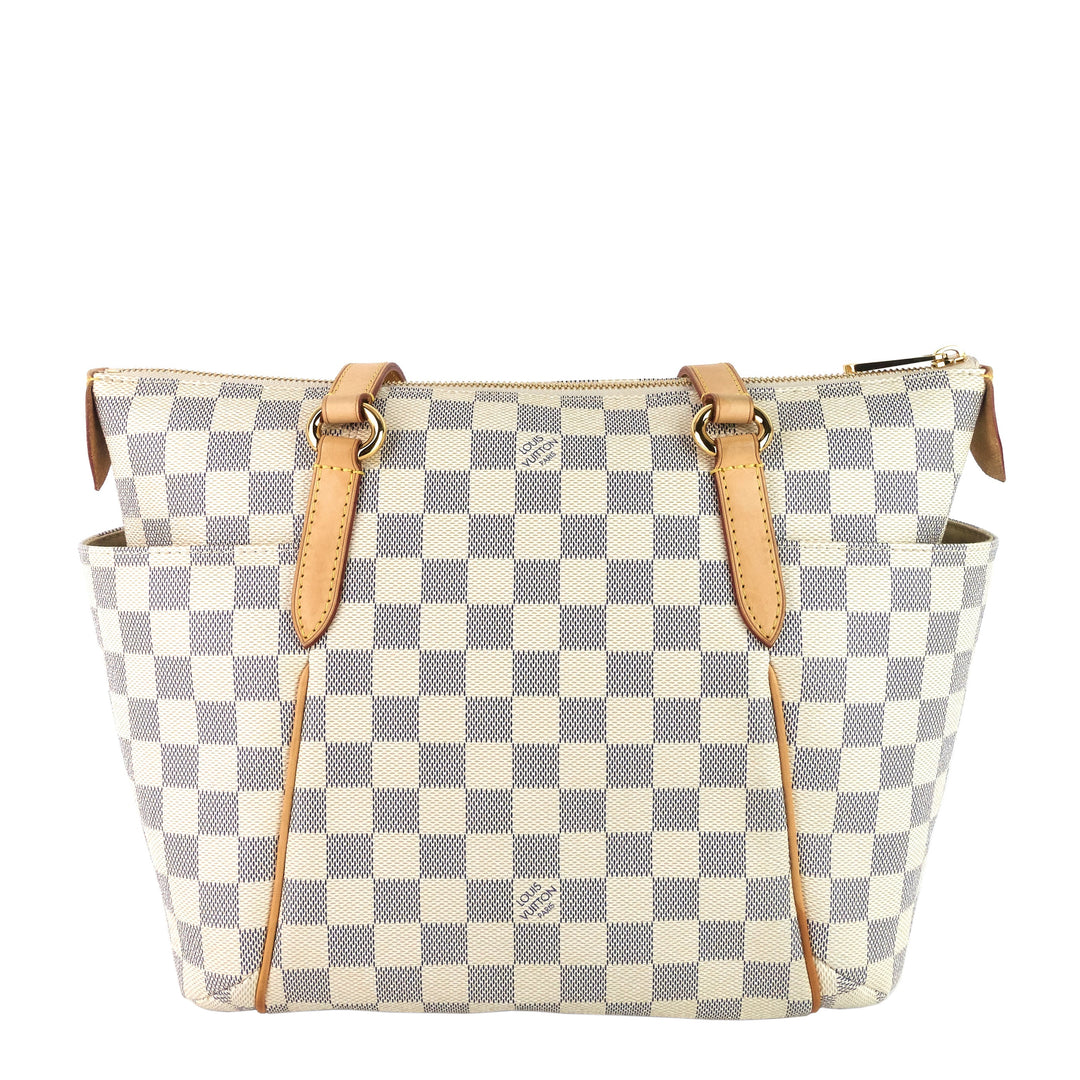 totally pm damier azur canvas bag