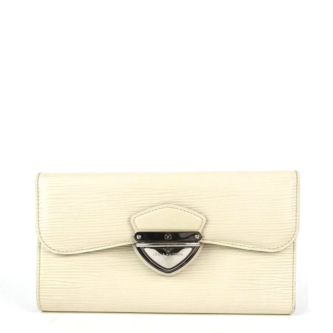 eugenie cream epi leather wallet