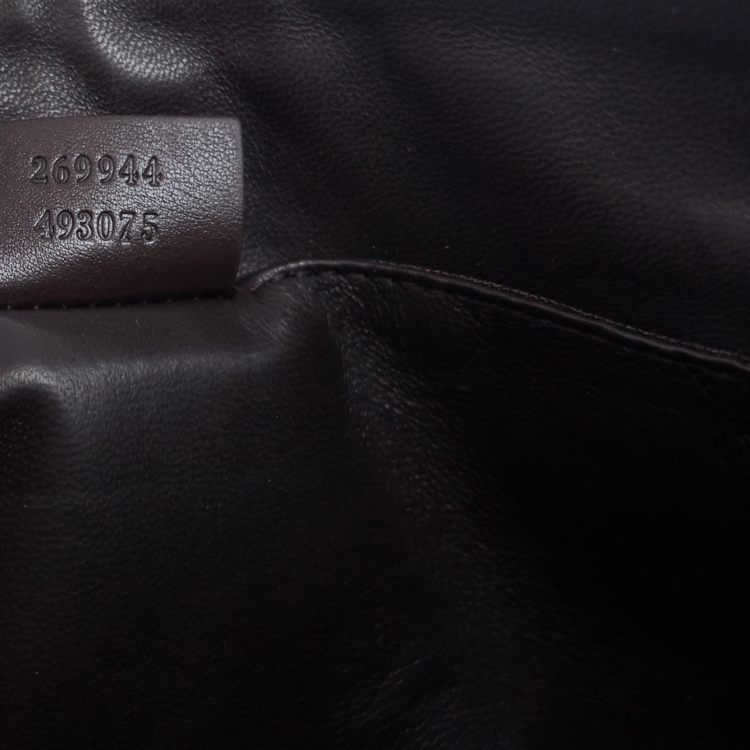 Zipped Python Leather Clutch Bag