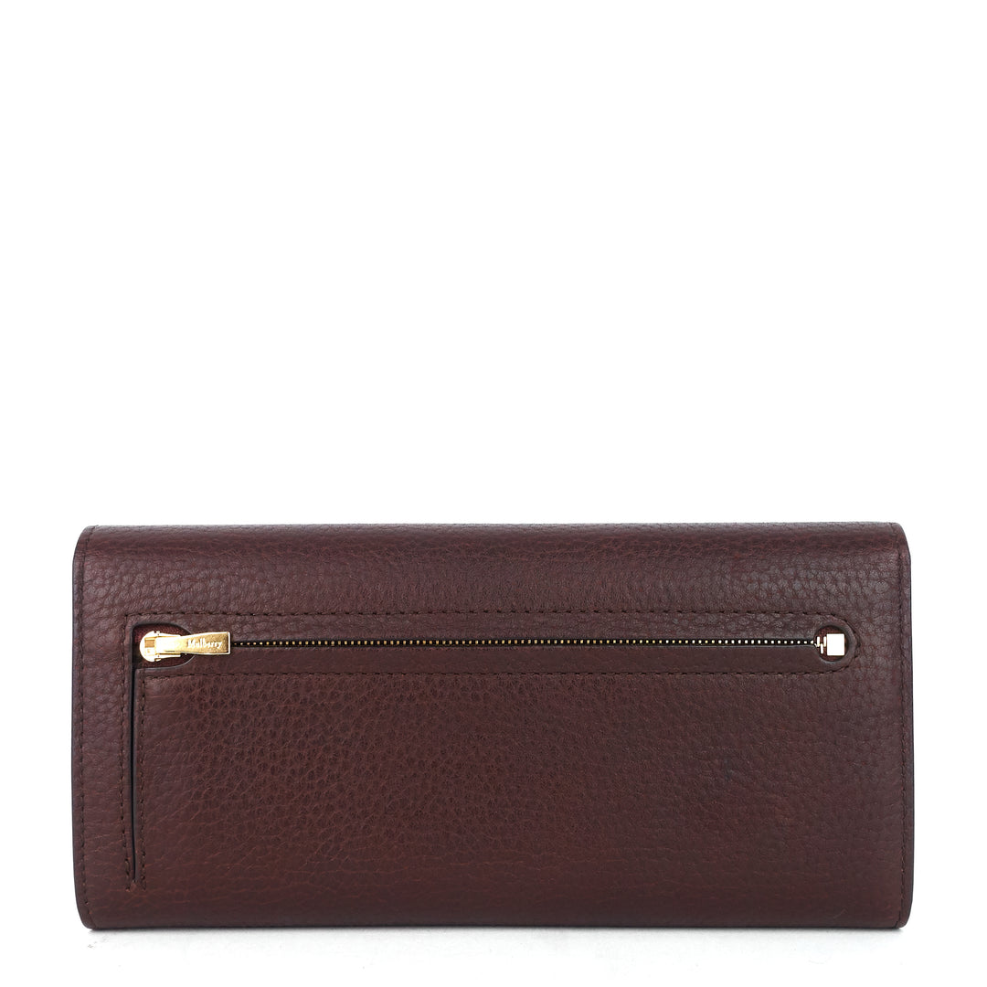 mulberry natural grain leather continental wallet