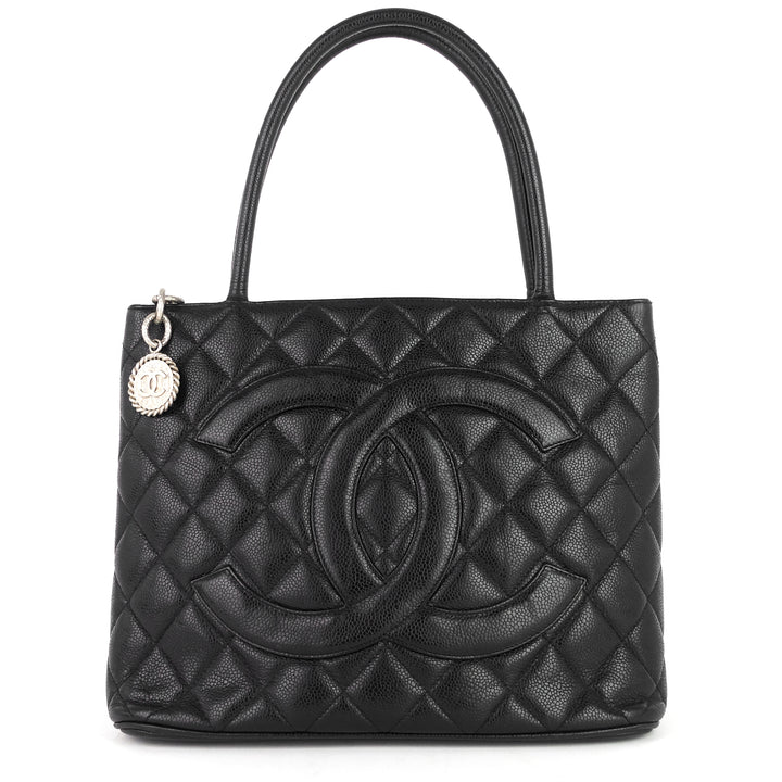medallion caviar tote bag