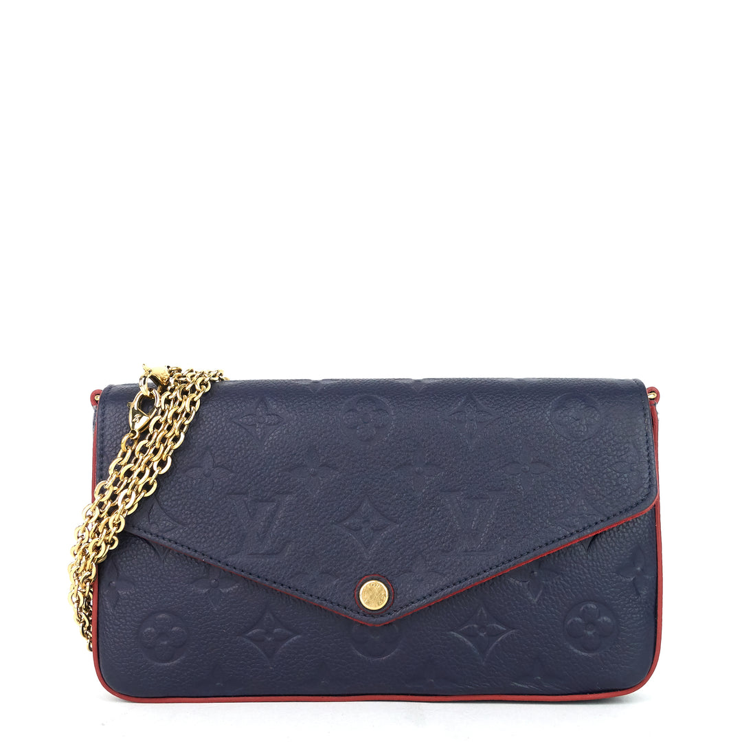 félicie pochette monogram empreinte leather bag