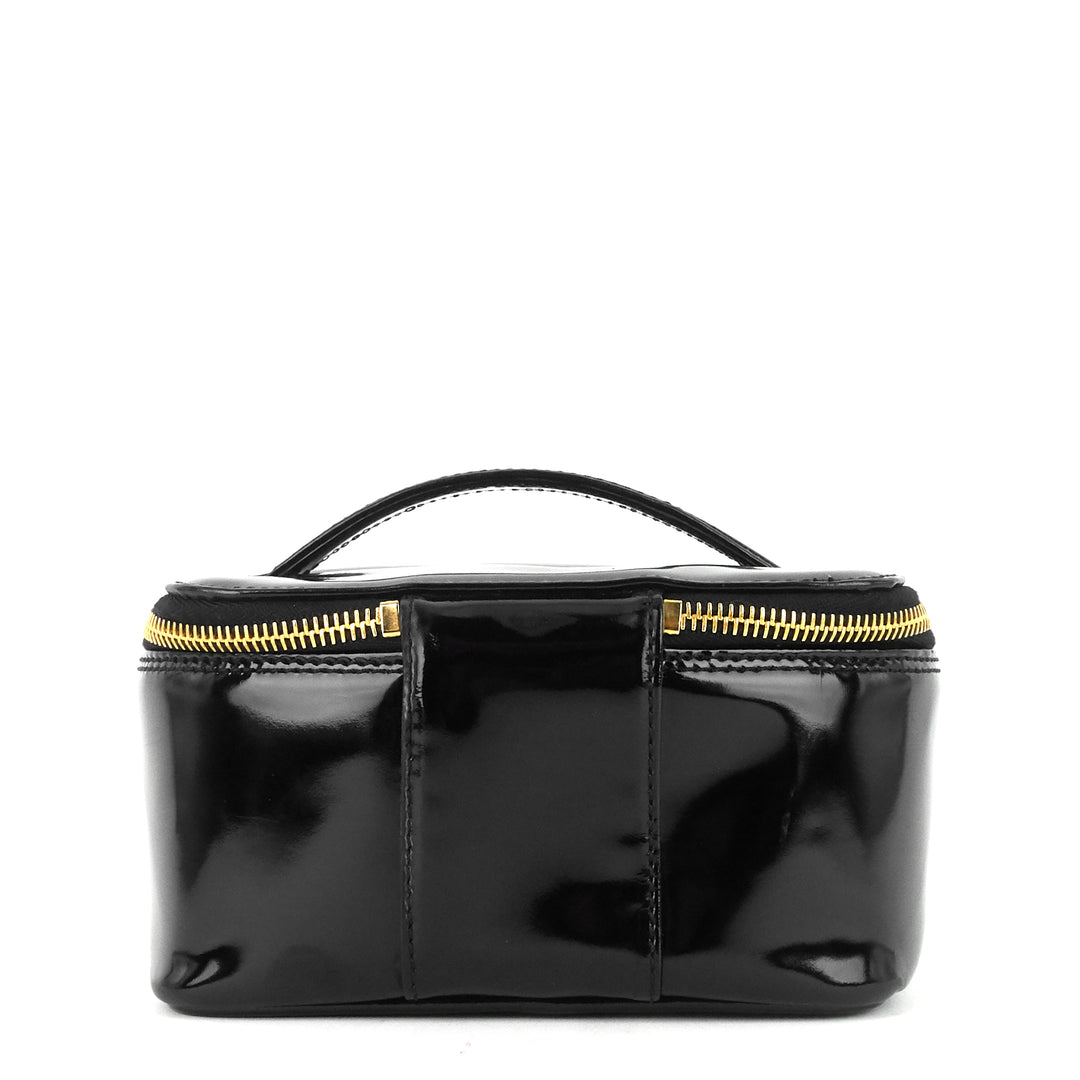 patent leather cc vanity case