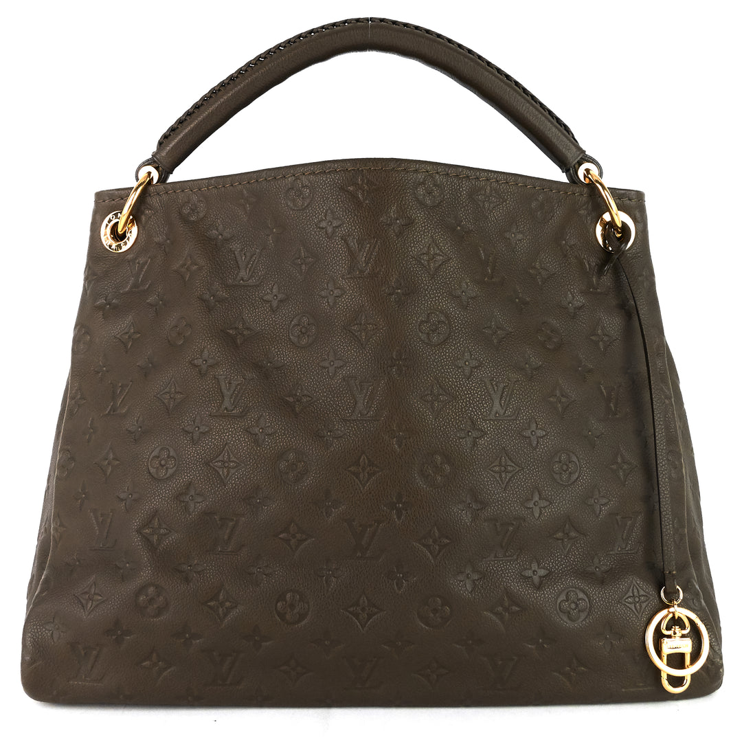 artsy mm monogram empreinte leather bag