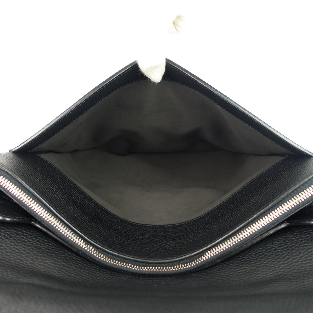 serviette dorian taurillon leather briefcase bag