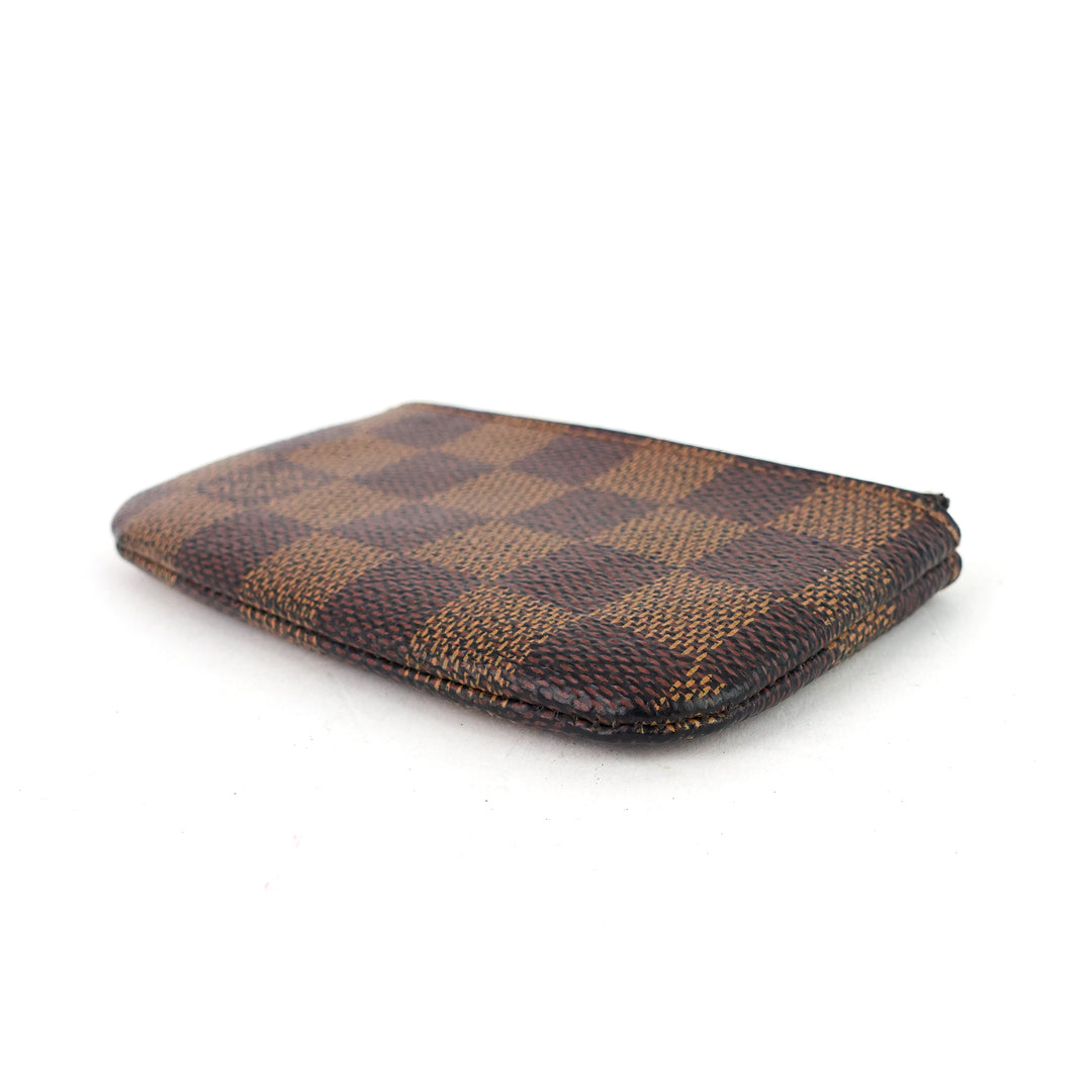 pochette cles damier ebene key pouch
