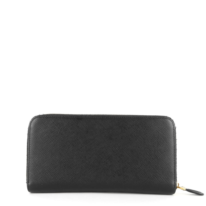 zip around saffiano leather wallet