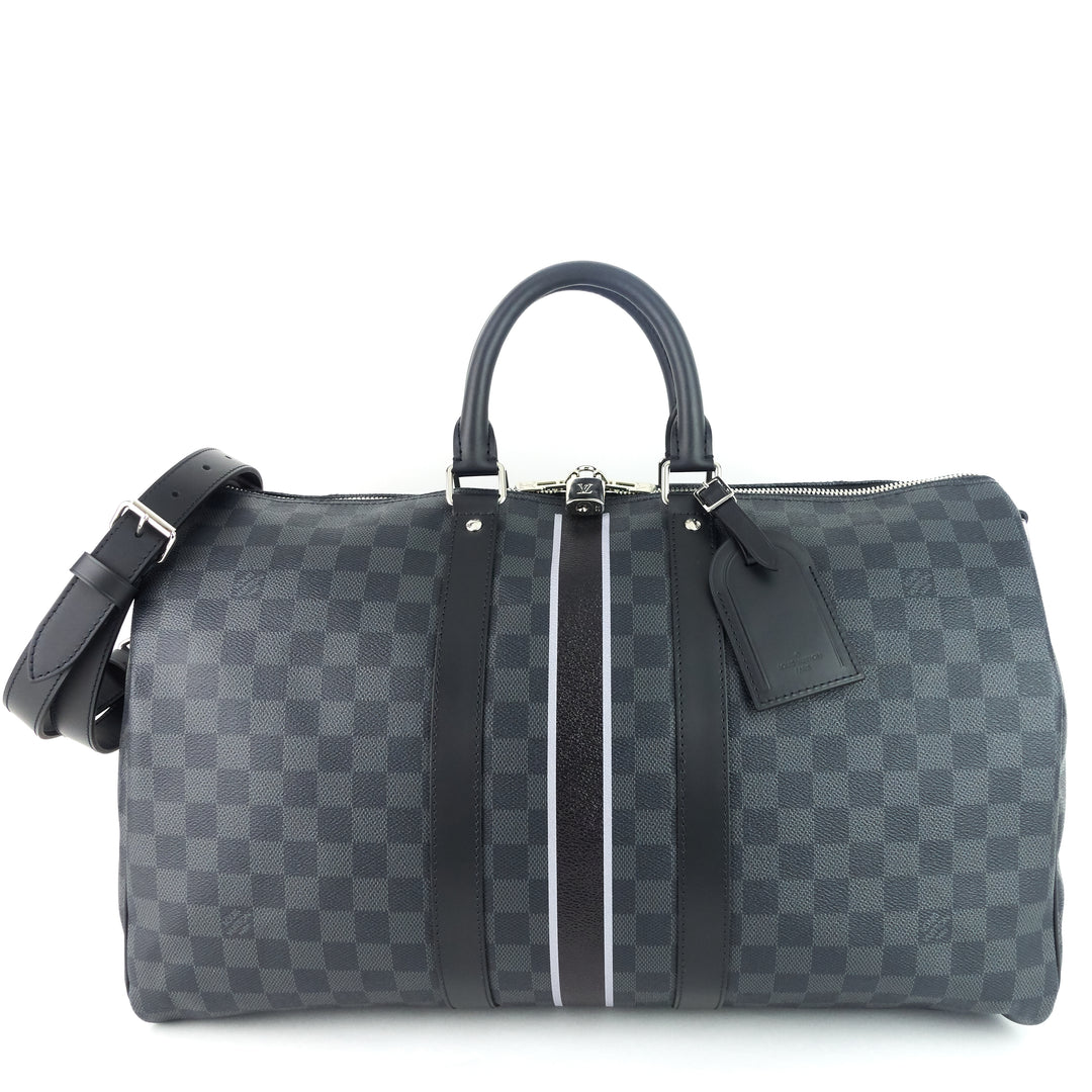 keepall 45 bandoulière my lv heritage damier graphite bag