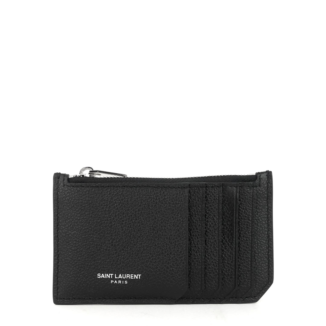 fragments zipped grained calf leather card case