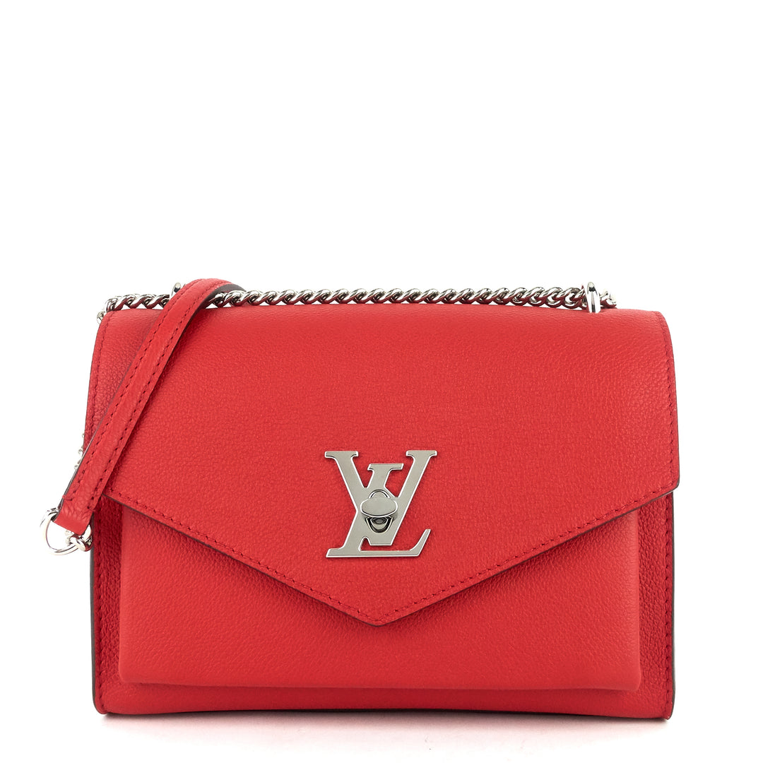 mylockme chain calfskin shoulder bag