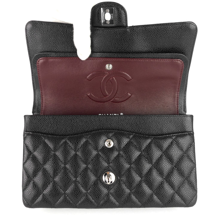 classic double flap medium caviar shoulder bag