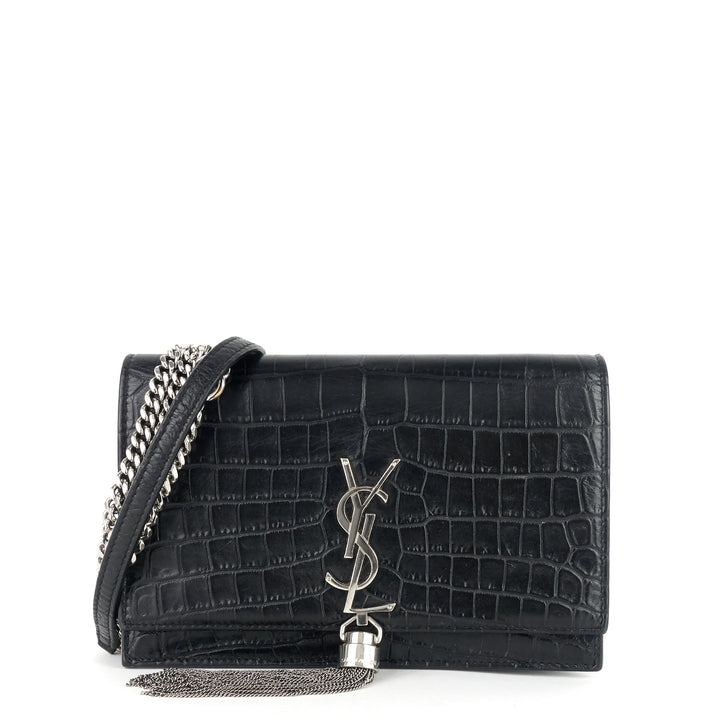 kate croc embossed calfskin bag