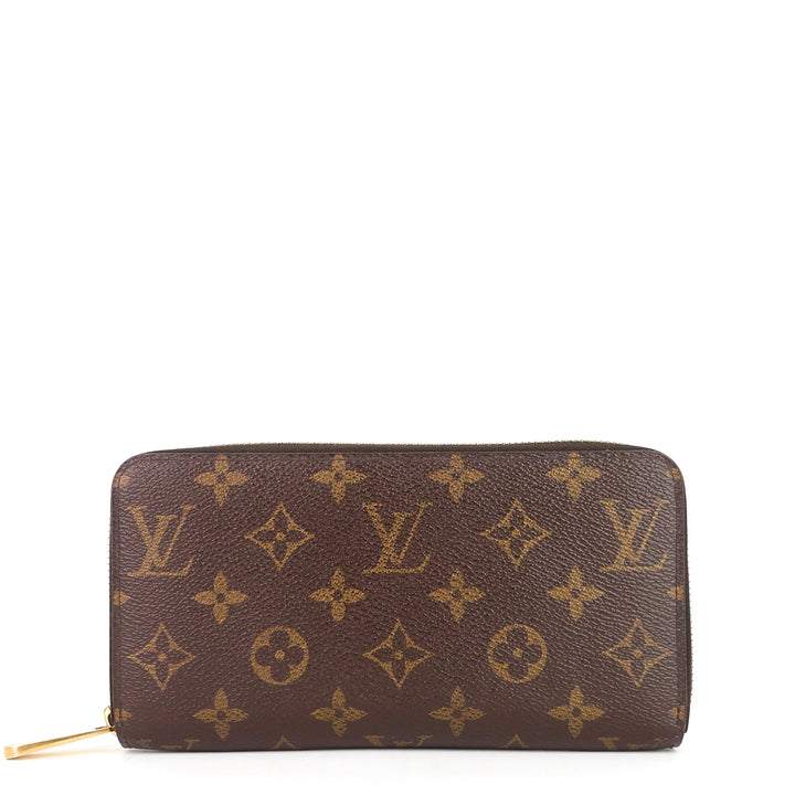 zippy monogram canvas wallet
