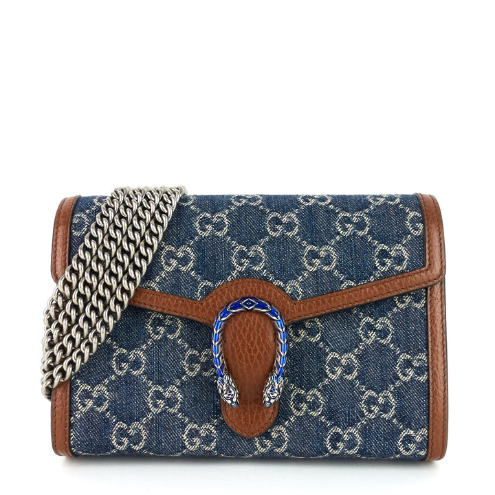 dionysus gg denim mini bag