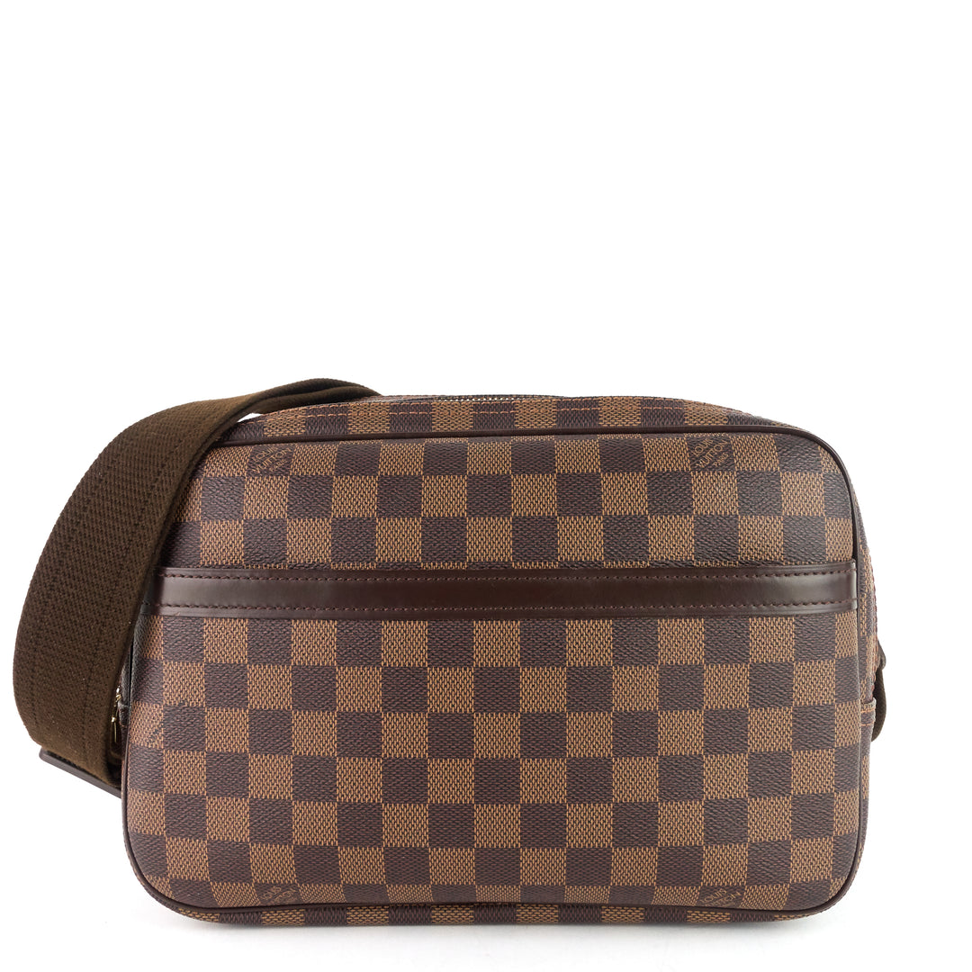 reporter pm damier ebene canvas messenger bag