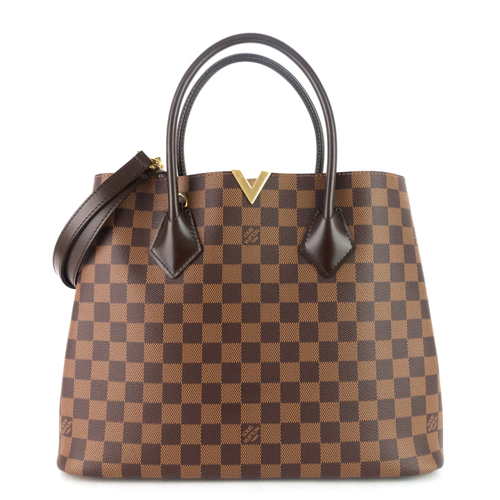 kensington damier ebene canvas tote bag