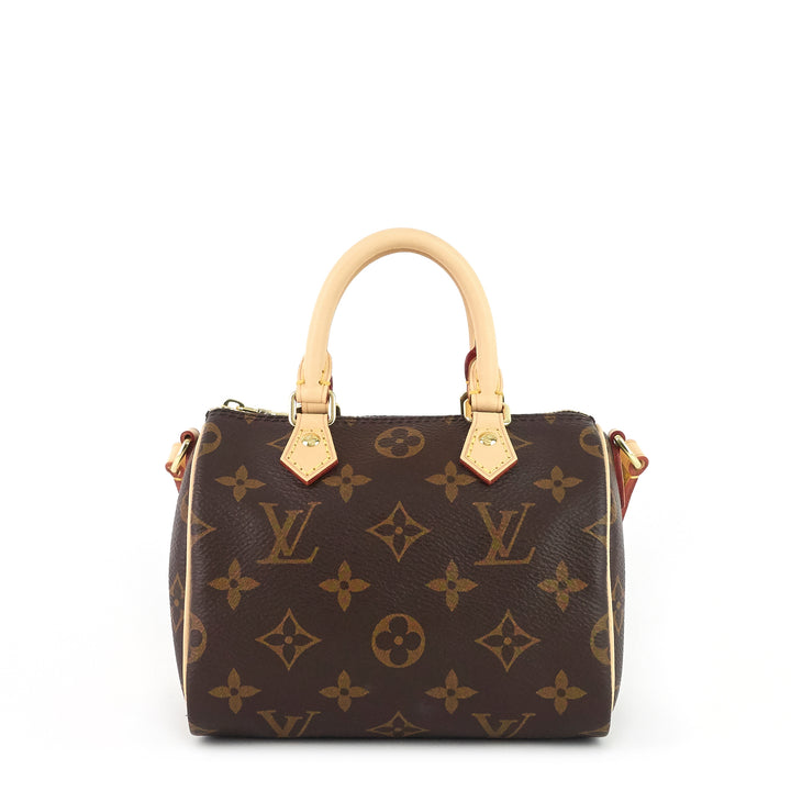 speedy nano monogram canvas bag