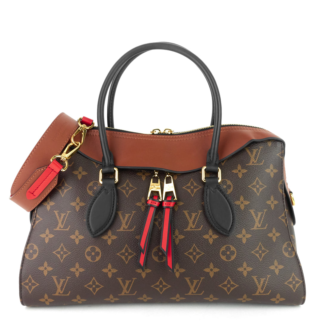 tuileries monogram canvas top handle tote bag