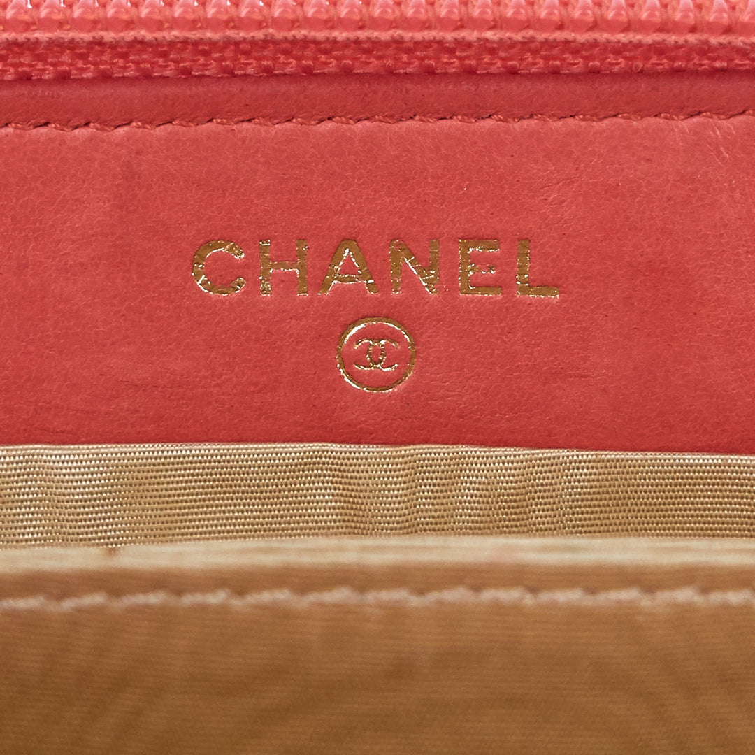 cc timeless caviar zip around wallet