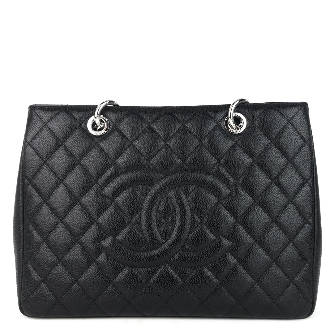 grand shopping tote gst caviar leather bag