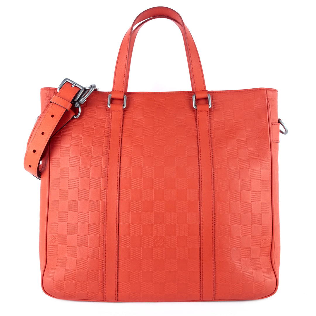 tadao pm damier infini leather tote bag