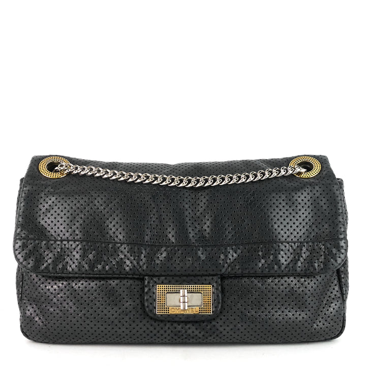perforated reissue lambskin flap bag