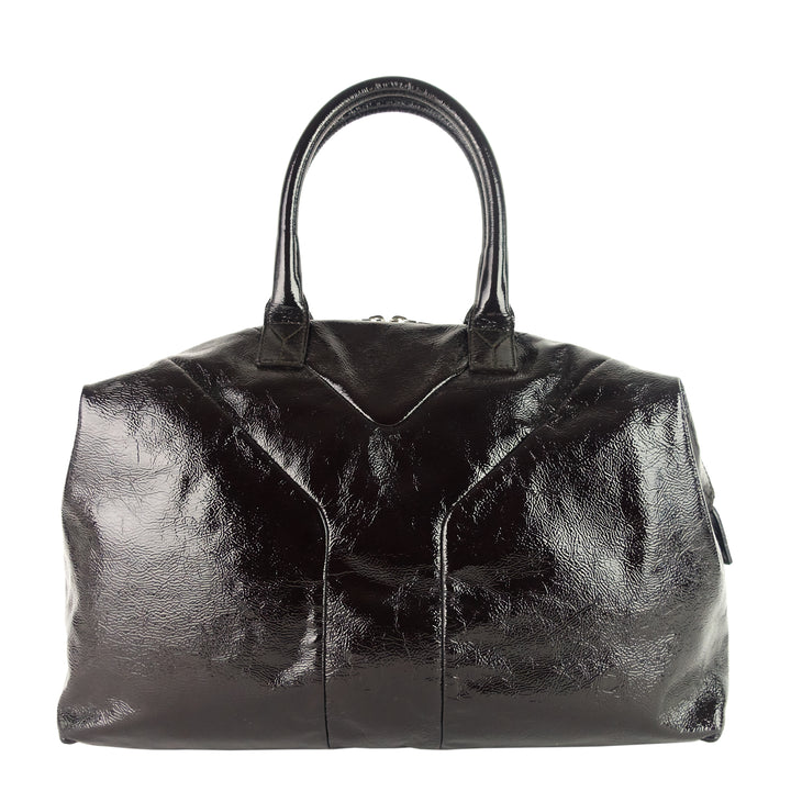 easy sac patent leather bag