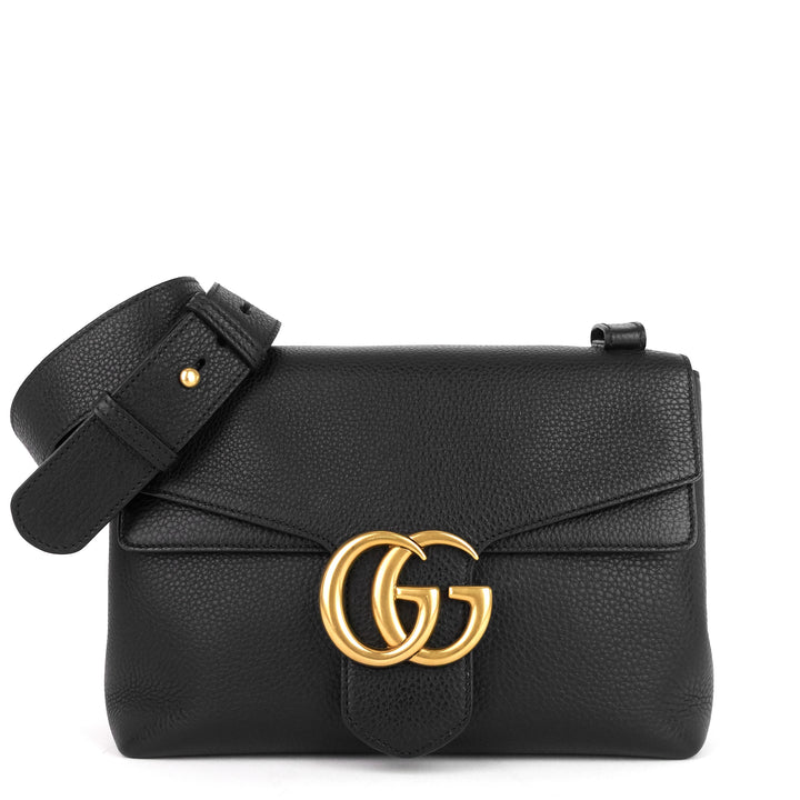 marmont pebbled calfskin shoulder bag
