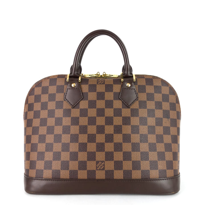 alma pm damier ebene canvas bag