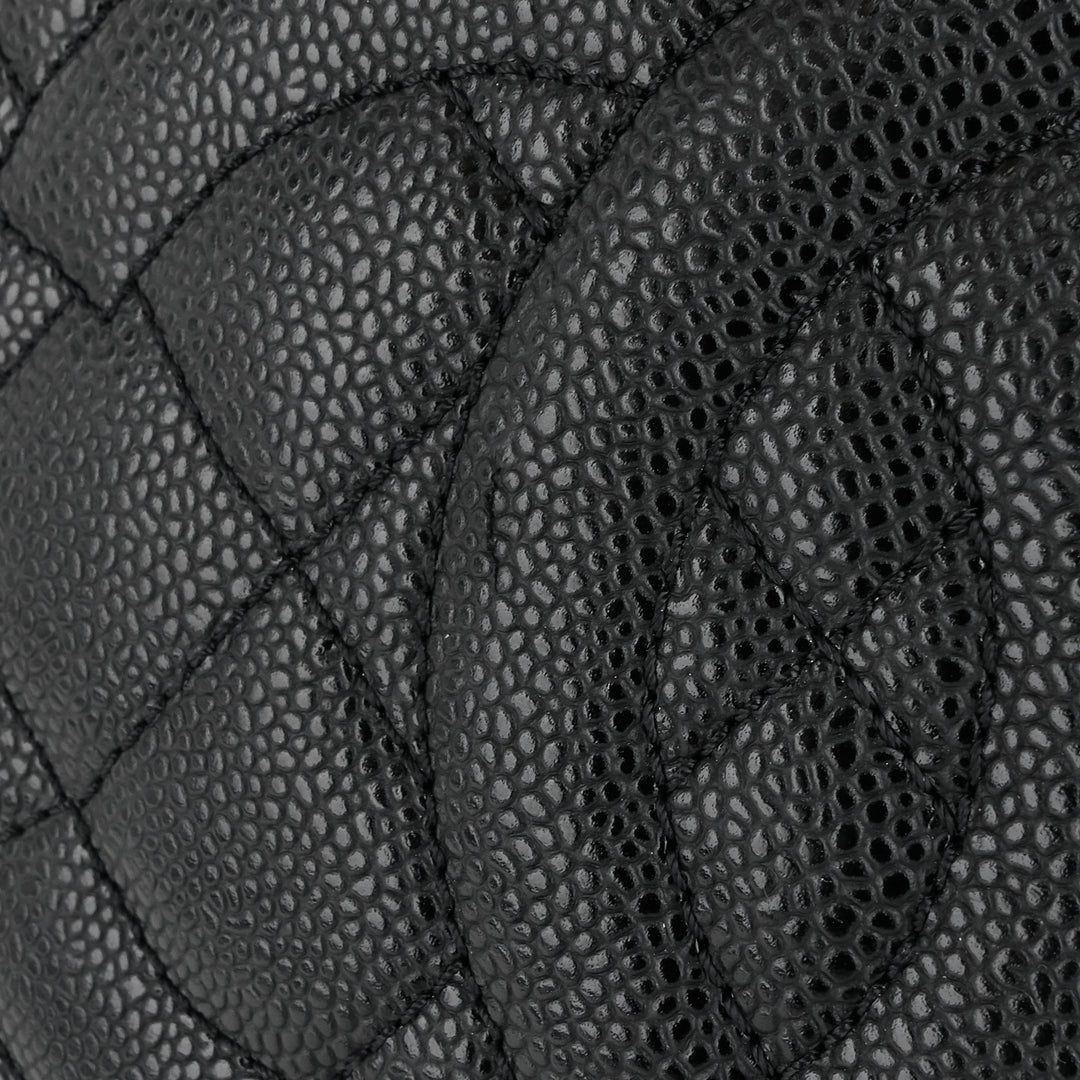 petite shopping tote xl caviar leather bag