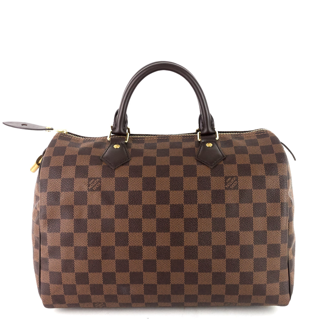 speedy 30 damier ebene canvas bag