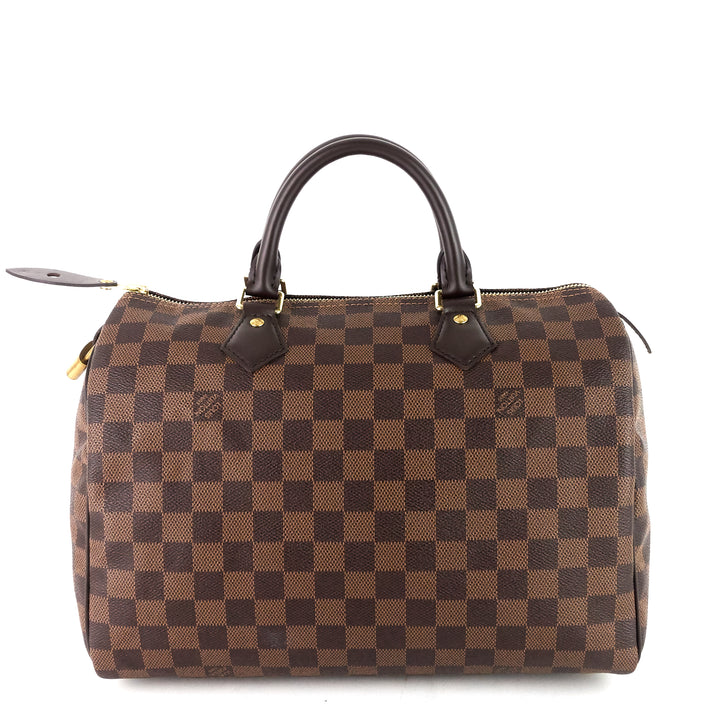 speedy 30 damier ebene canvas bag