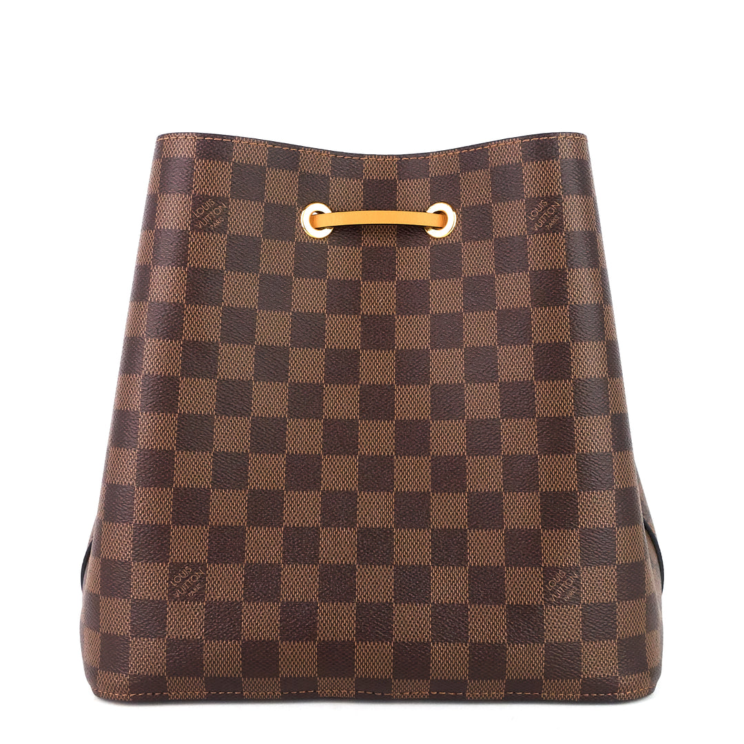 néonoé saffron damier ebene canvas bag