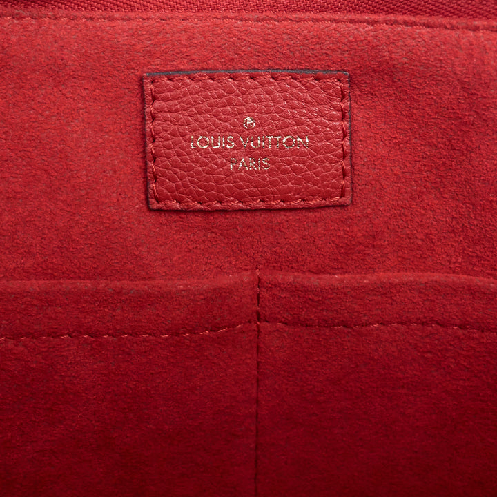 surène mm monogram canvas and calfskin leather tote bag