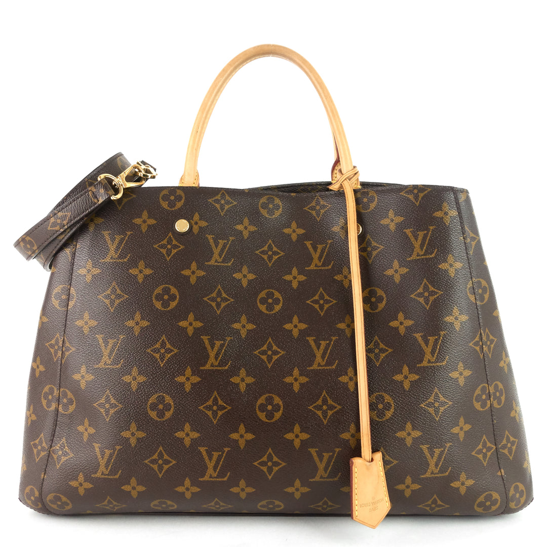 montaigne gm monogram canvas tote bag