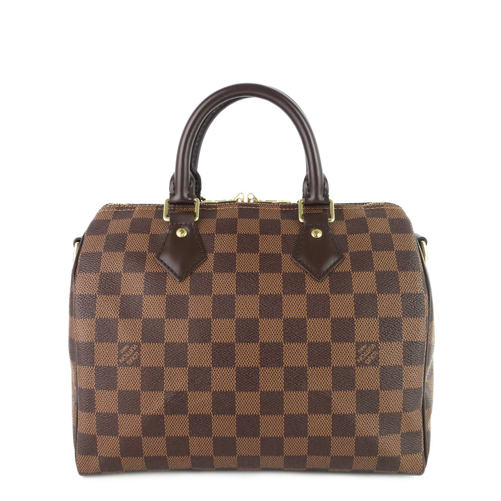 speedy bandoulière 25 damier ebene canvas bag