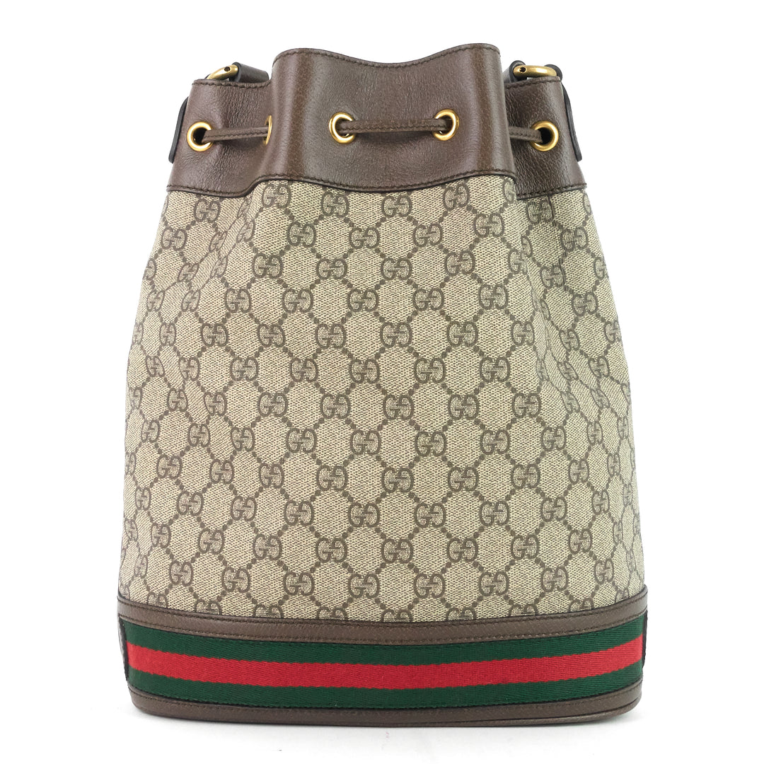 ophidia gg supreme canvas bucket bag