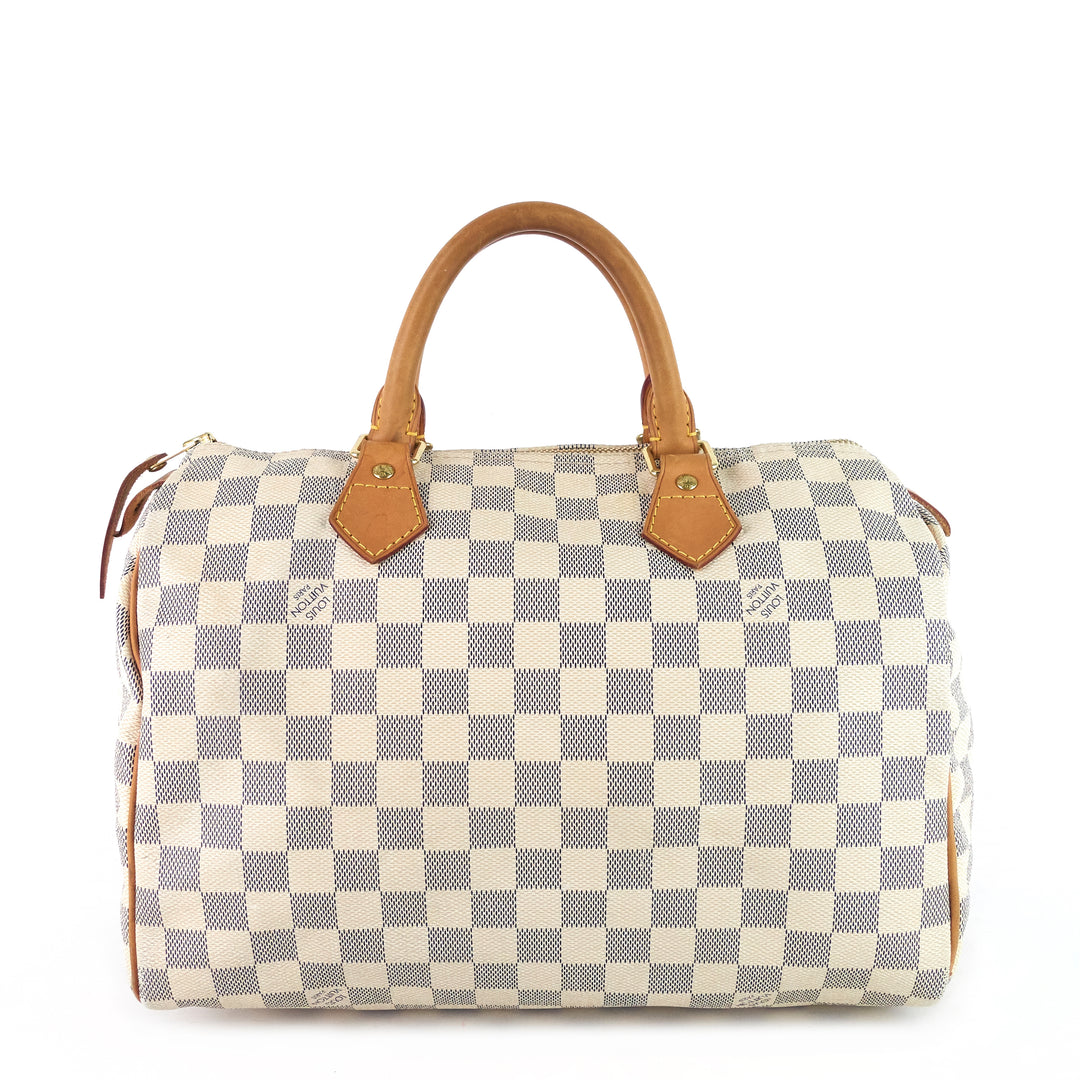 speedy 30 damier azur canvas handbag
