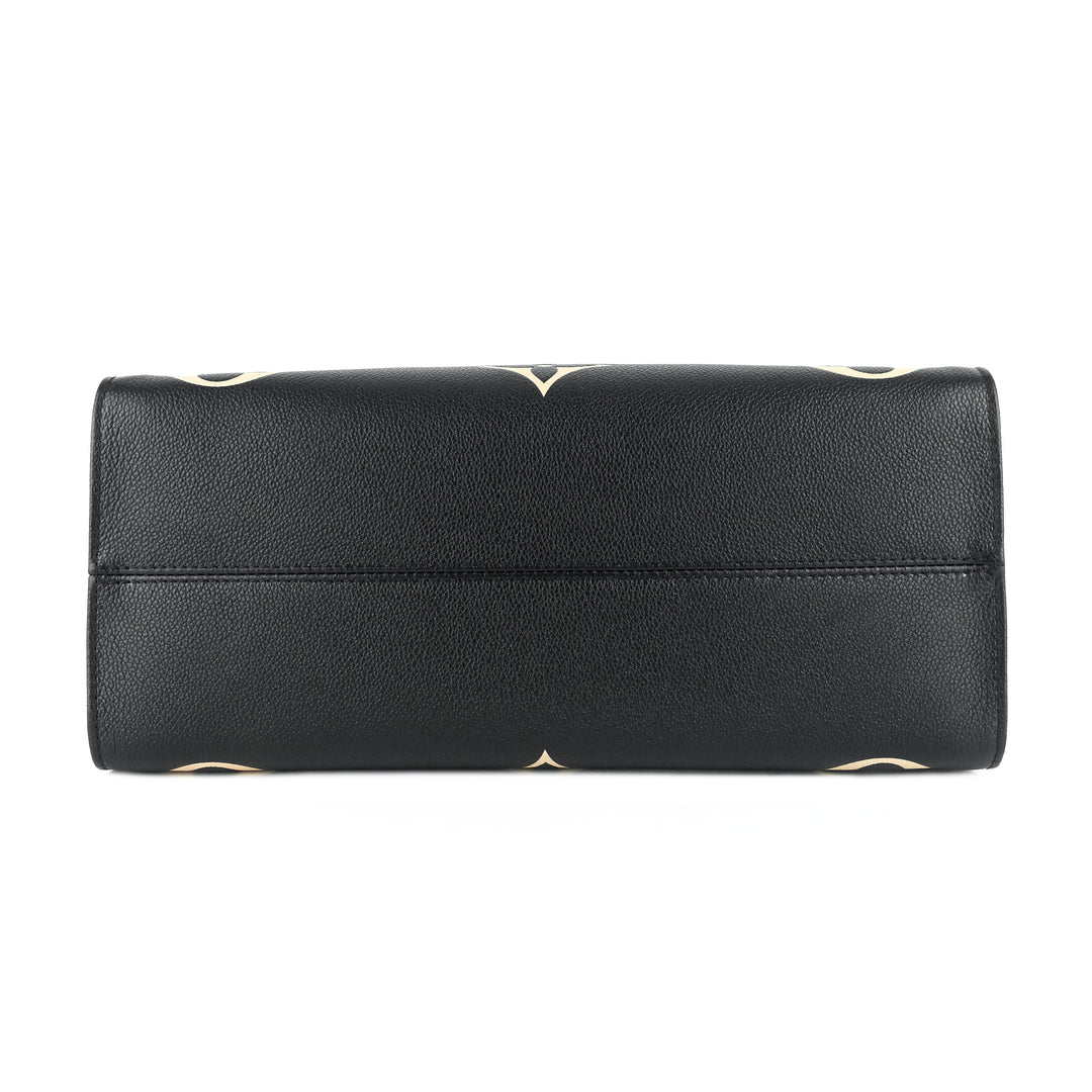 onthego mm bicolour monogram empreinte leather bag