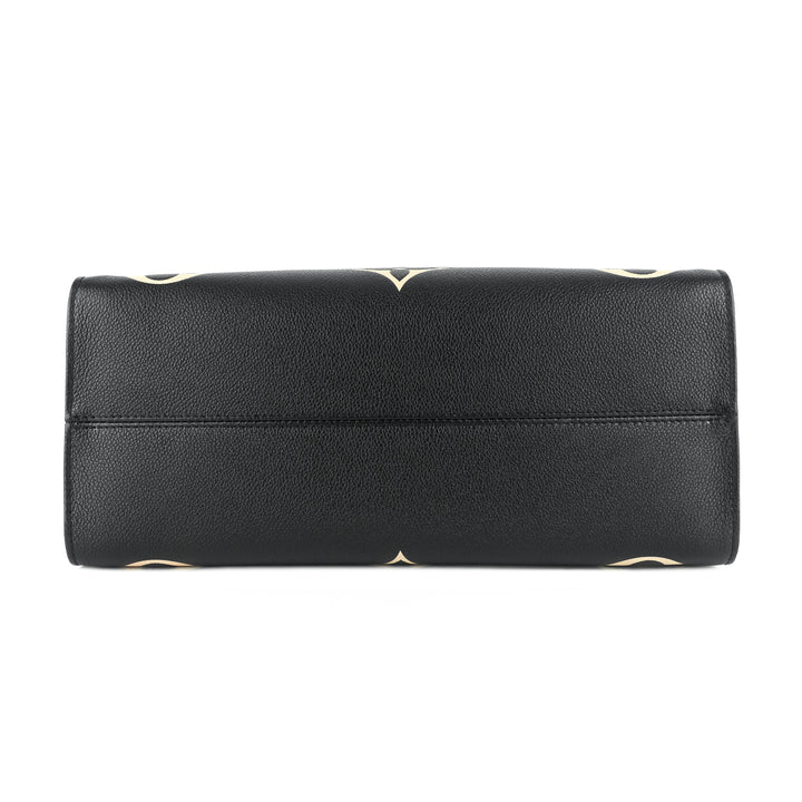 onthego mm bicolour monogram empreinte leather bag