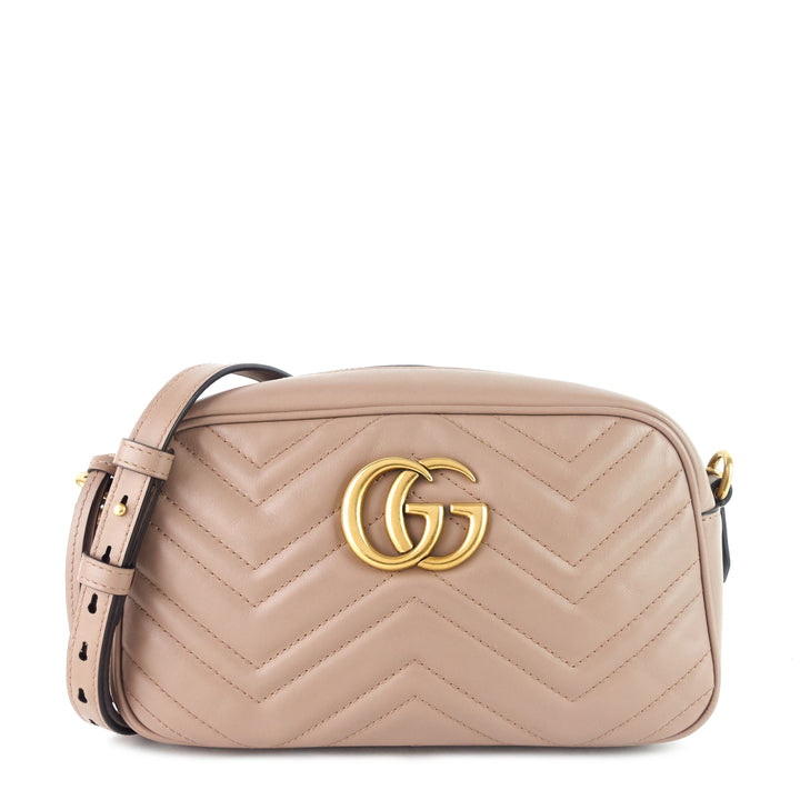 gg marmont small matelassé calfskin camera bag