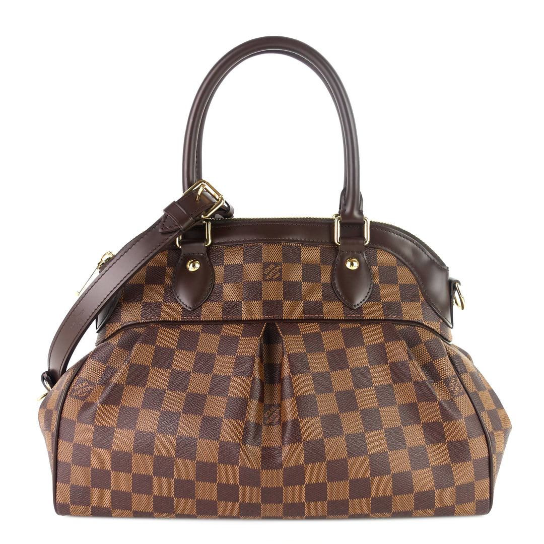 trevi pm damier ebene canvas bag