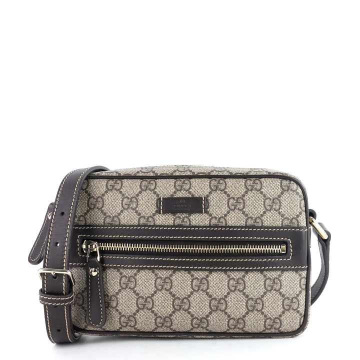 front zip gg supreme canvas camera bag