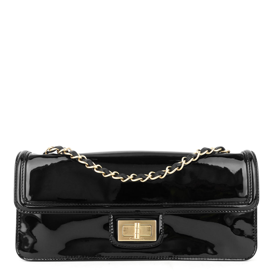 reissue east west patent leather flap bag