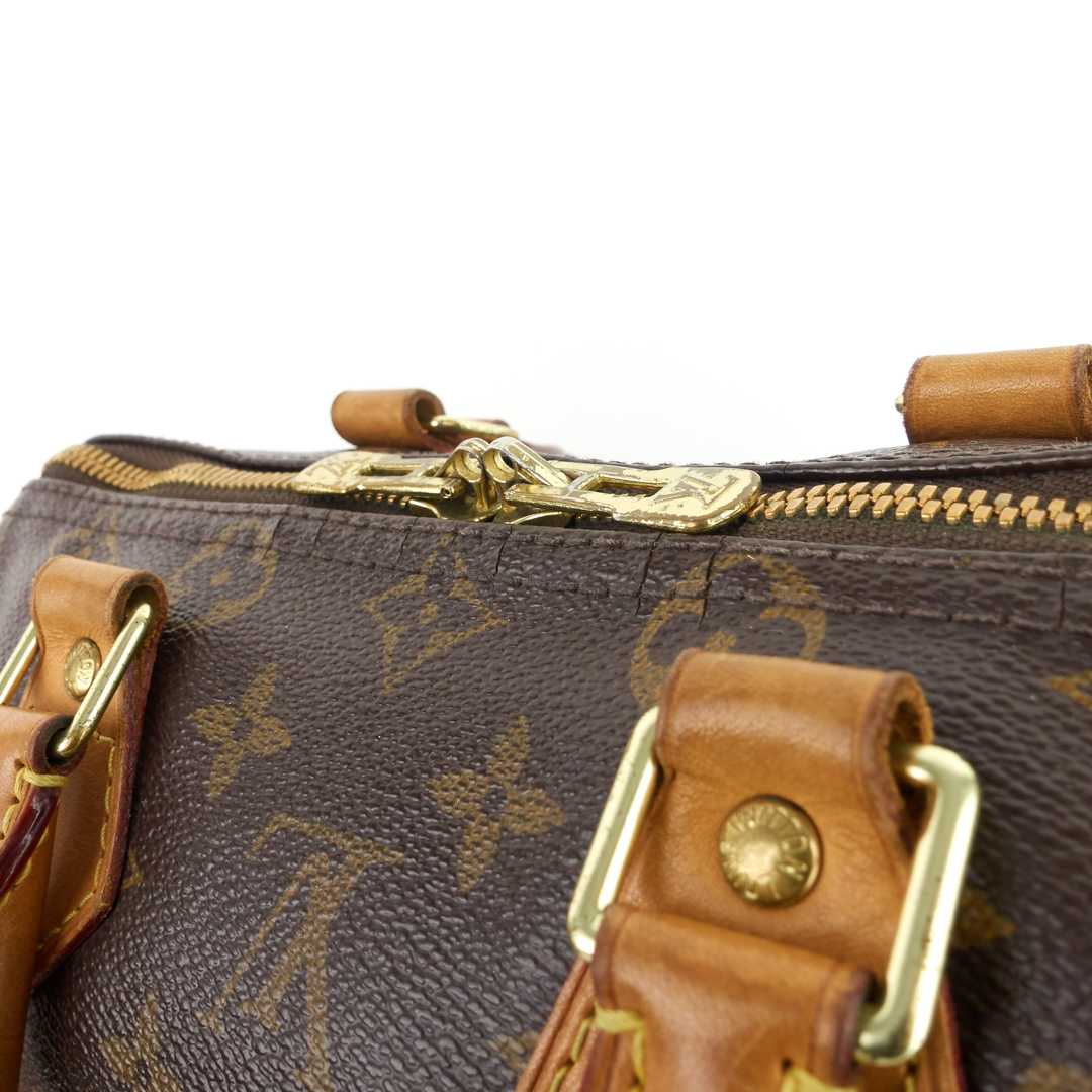 speedy 25 bandoulière monogram canvas bag