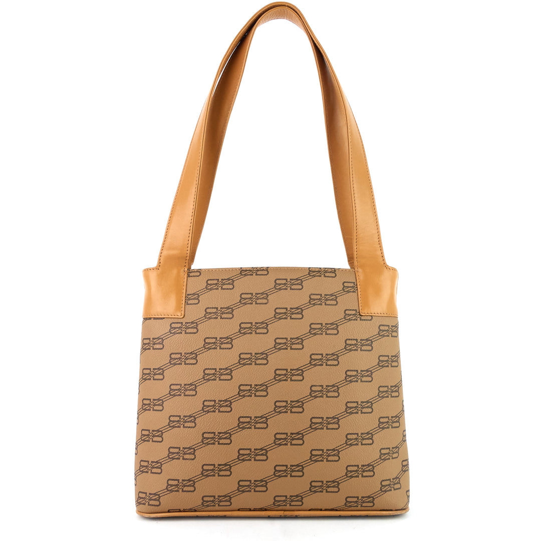 coated monogram canvas tote bag